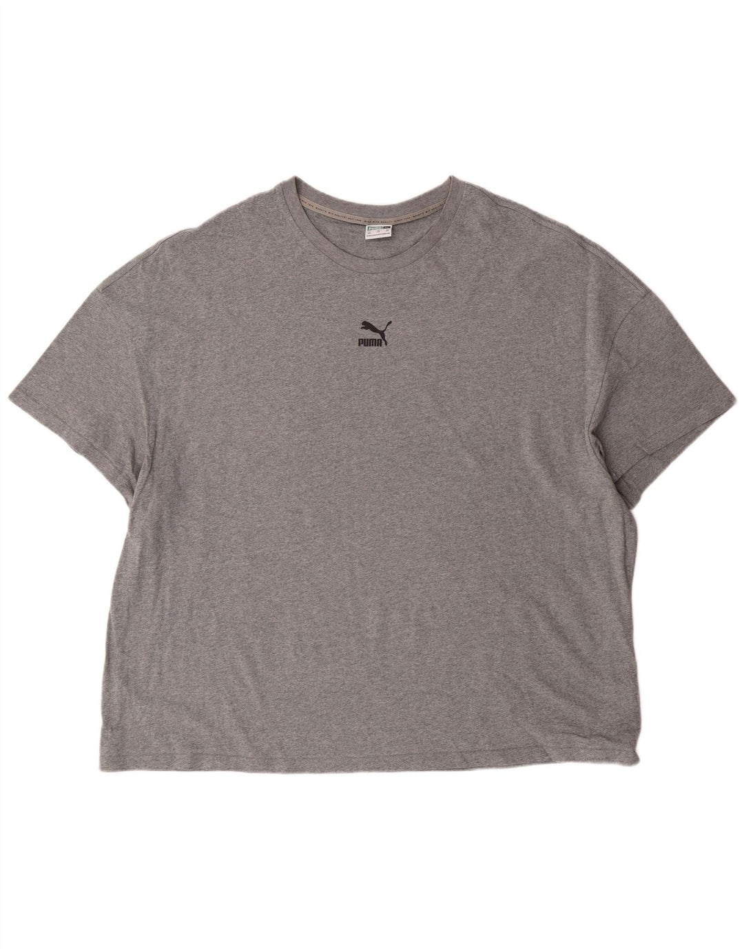 Puma Herren Grafik T-Shirt Top 2XL Grau Baumwolle