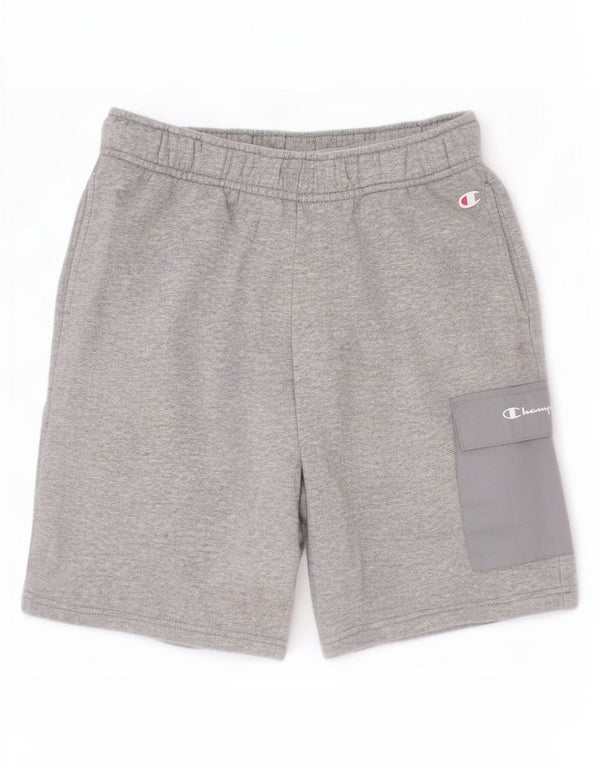 Champion Cargo-Sport-Shorts für Jungen, 11–12 Jahre, groß, grau gesprenkelte Baumwolle