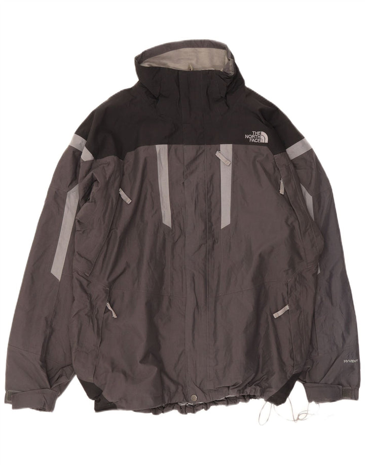The North Face Herren-Regenjacke UK 40 Large Grau Colourblock