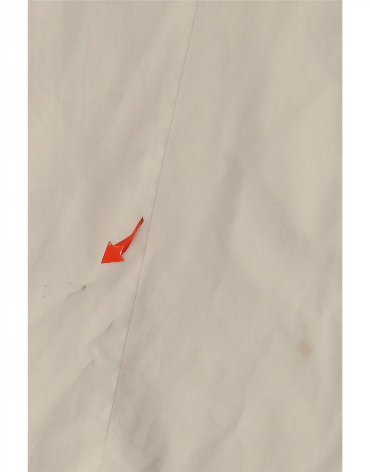 IZOD Mädchen-Hemdbluse mit Rüschen vorne, kurzärmelig, 14–15 Jahre, Größe L, Weiß