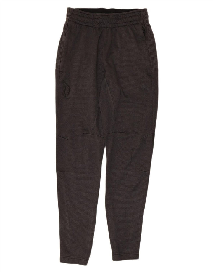 ADIDAS Herren-Trainingshose, klein, graues Colourblock-Polyester