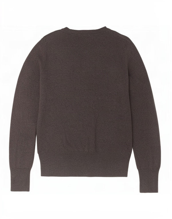 Gap Damen-Pullover mit grafischem U-Boot-Ausschnitt, Gr. 6, XS, Grau
