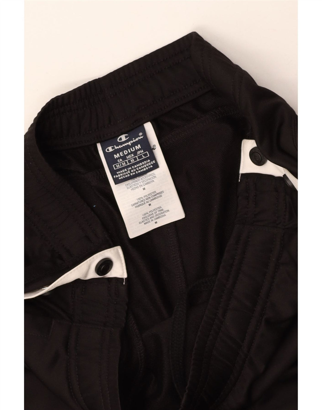 CHAMPION Damen-Trainingshose, UK 12, Mittelschwarz, Farbblock
