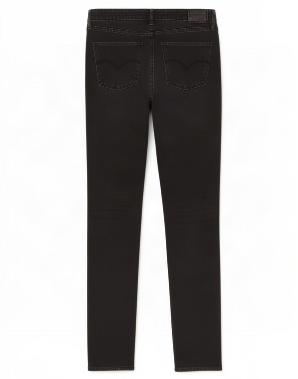 Levi's Damen 721 High Rise Skinny Jeans W30 L32 Schwarze Baumwolle