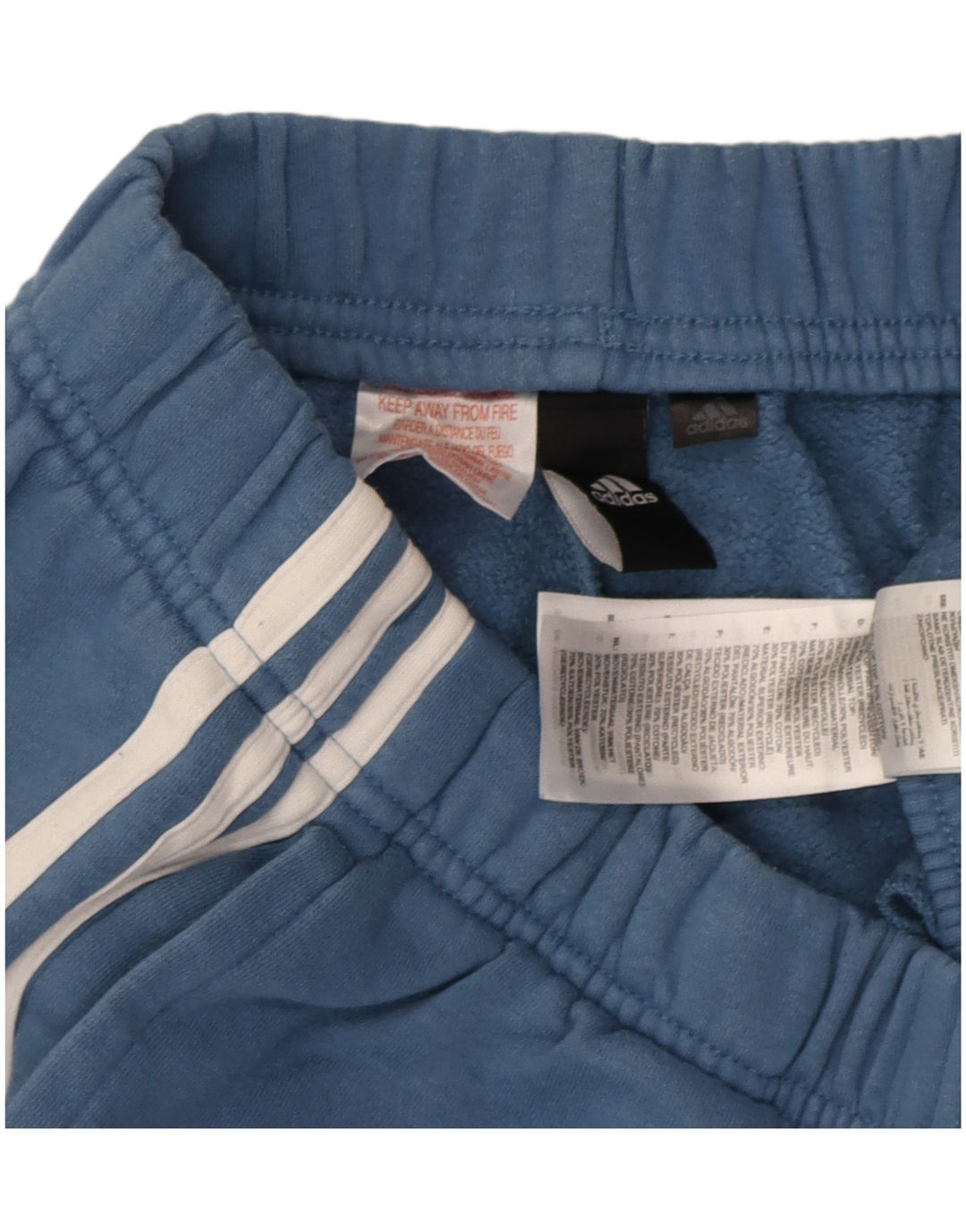 Adidas Herren-Trainingshose, Jogginghose, klein, aus blauer Baumwolle