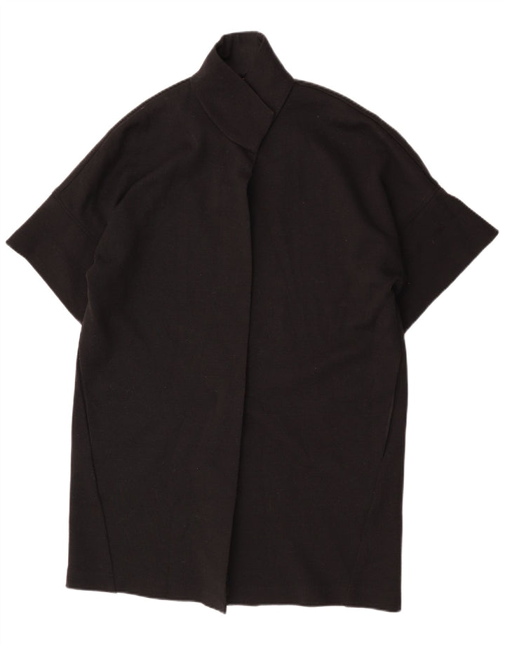 Perte by Krizia Damen Longline Cardigan Top UK 12 Medium Schwarz