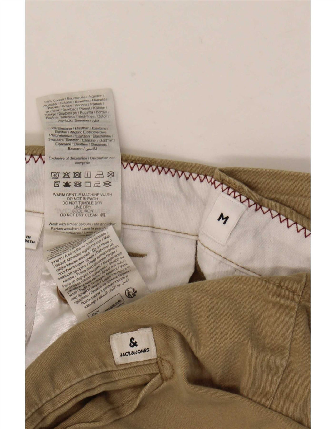 Jack & Jones Herren-Chinoshorts, normal, Größe M, W32, Khaki, Baumwolle