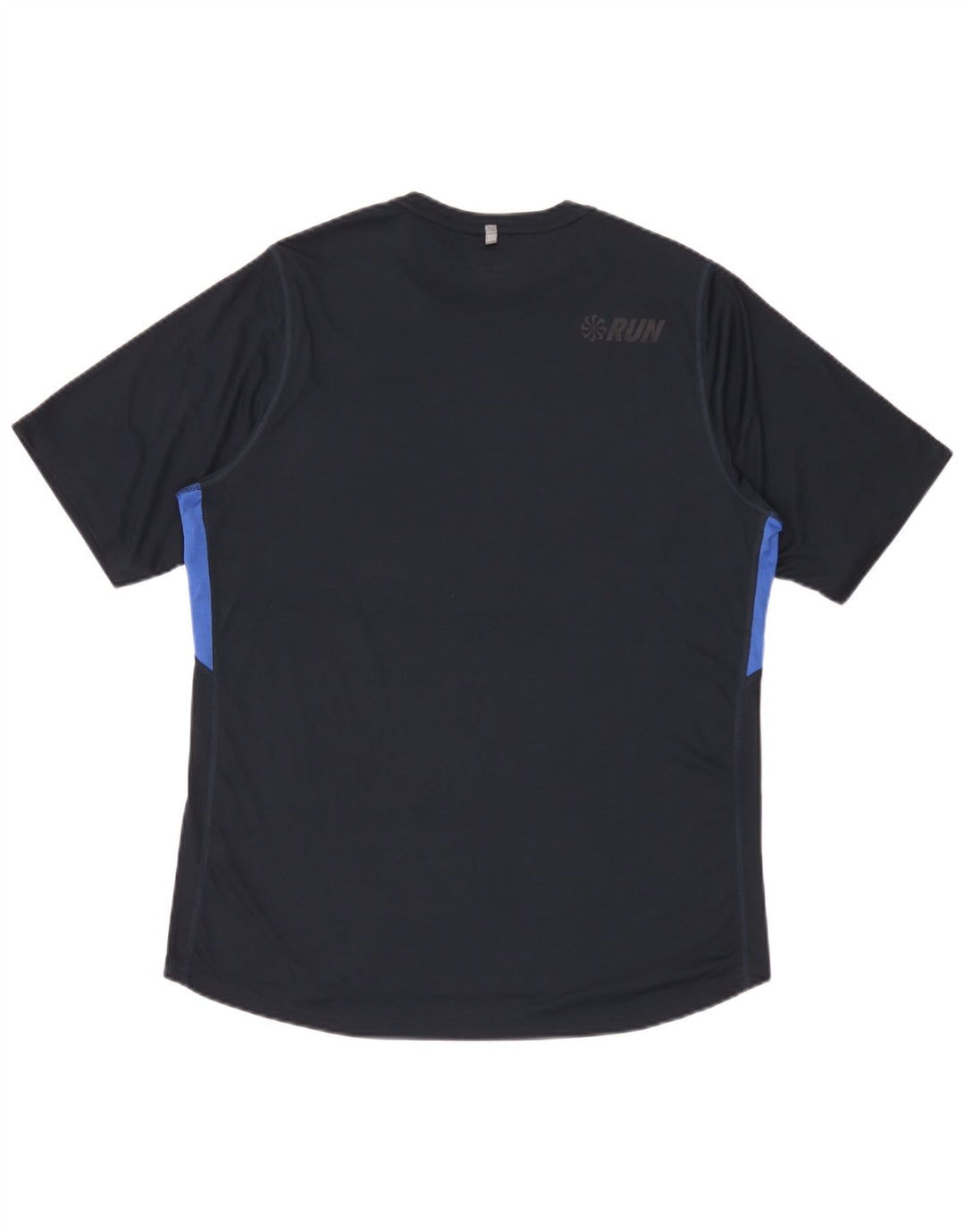 Nike Herren Dri Fit T-Shirt-Oberteil, groß, Marineblau, Farbblock