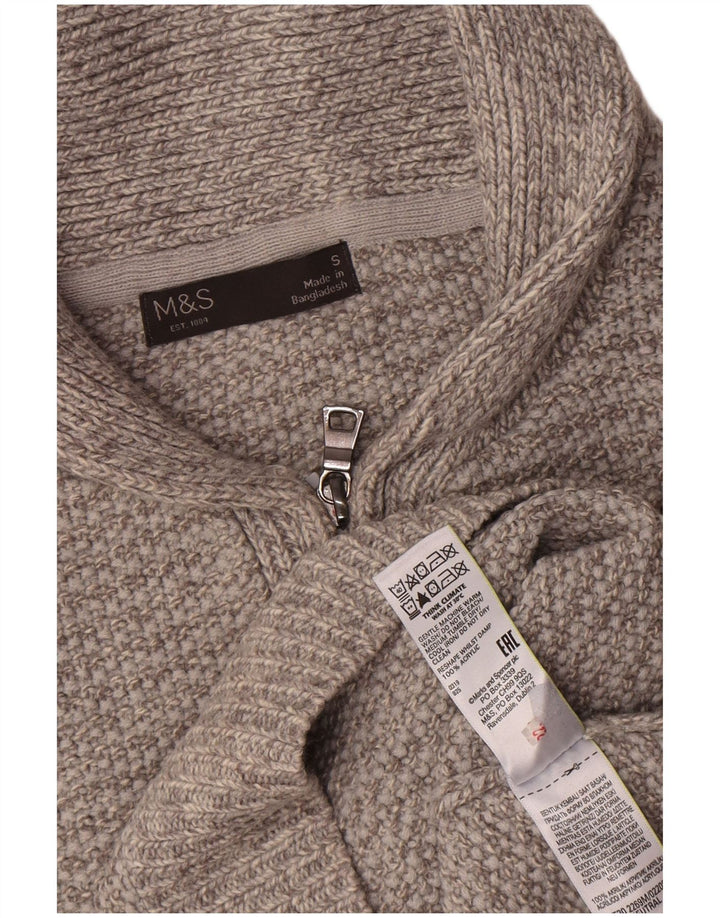 Marks & Spencer Herren-Pullover mit Rollkragen, Größe S, Acryl, Grau