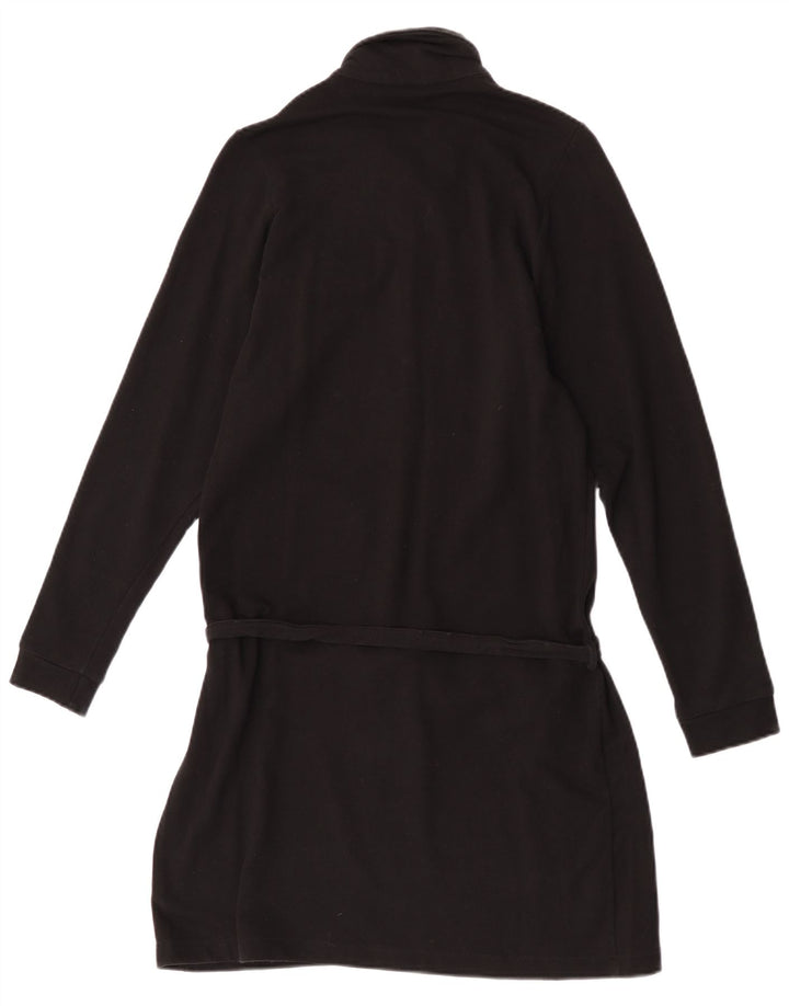 Lacoste Damen Langarm-Polokleid, Größe 40, mittelschwarz, Baumwolle