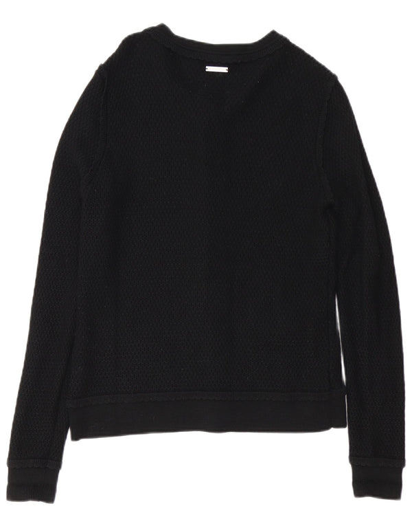 Michael Kors Damen Strickjacke UK 14 Medium Schwarz