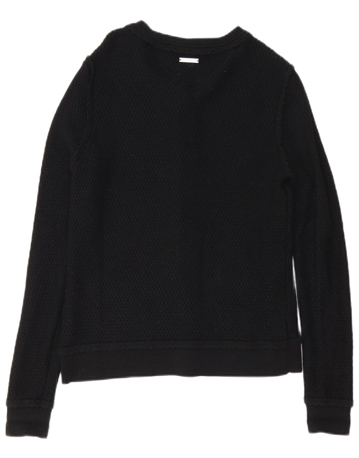 Michael Kors Damen Strickjacke UK 14 Medium Schwarz