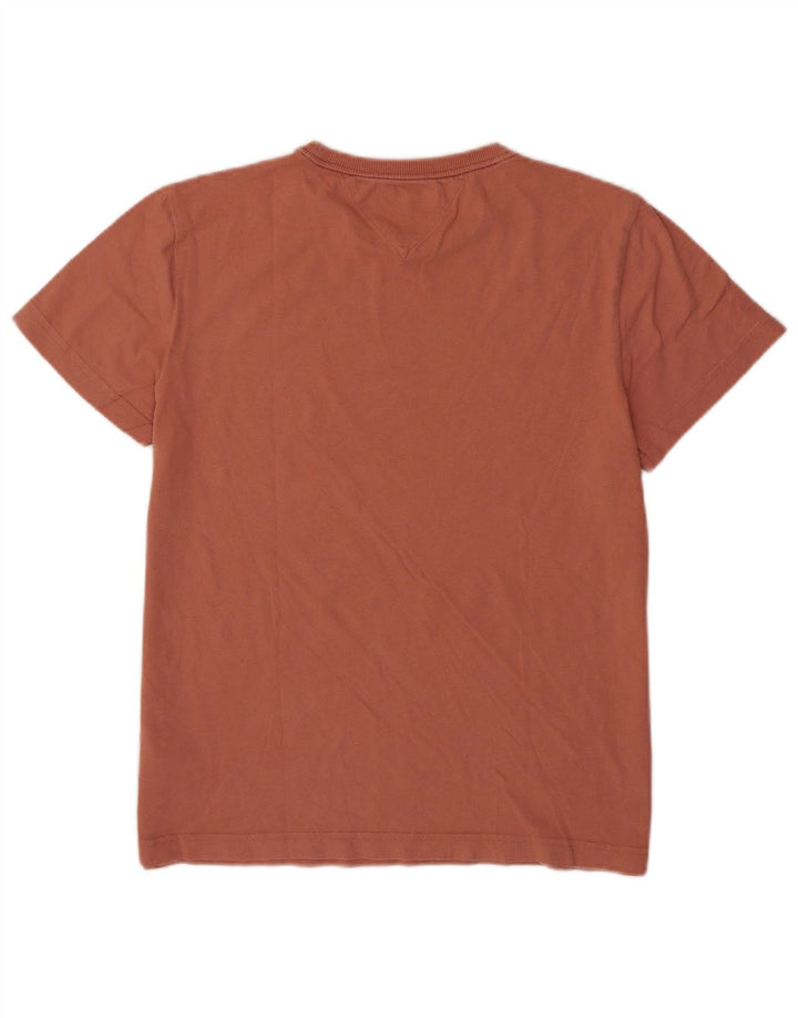 Tommy Hilfiger Herren T-Shirt Top mittelbraune Baumwolle