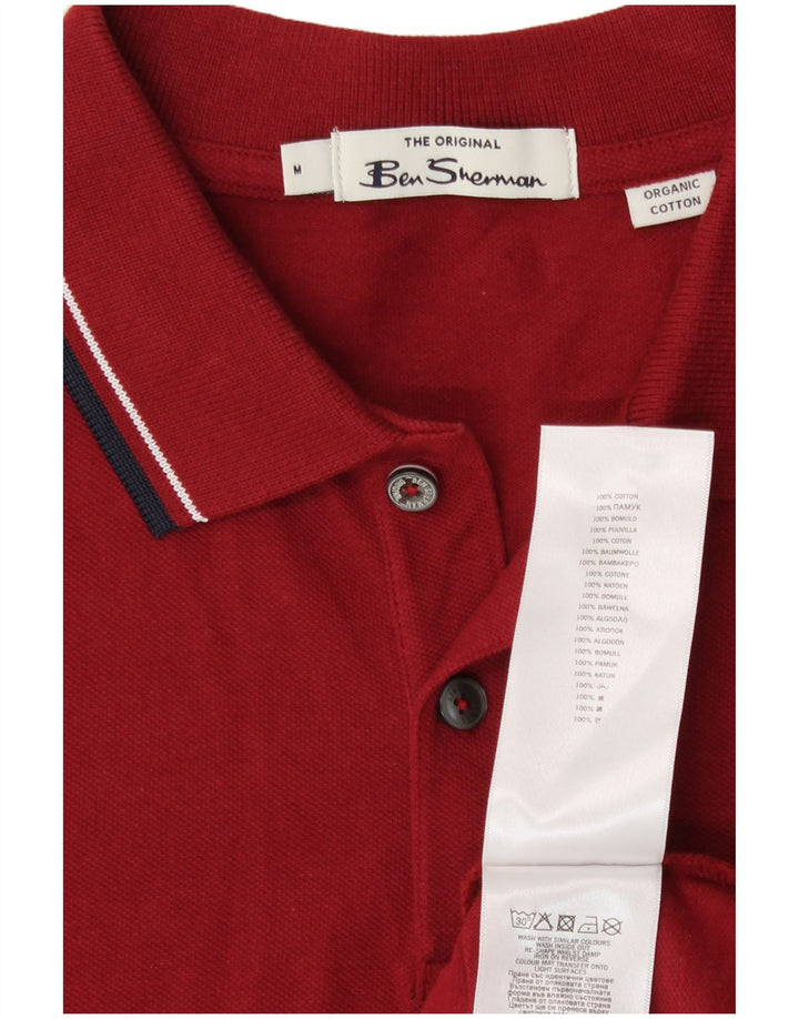 Ben Sherman Herren-Poloshirt aus mittlerer kastanienbrauner Baumwolle
