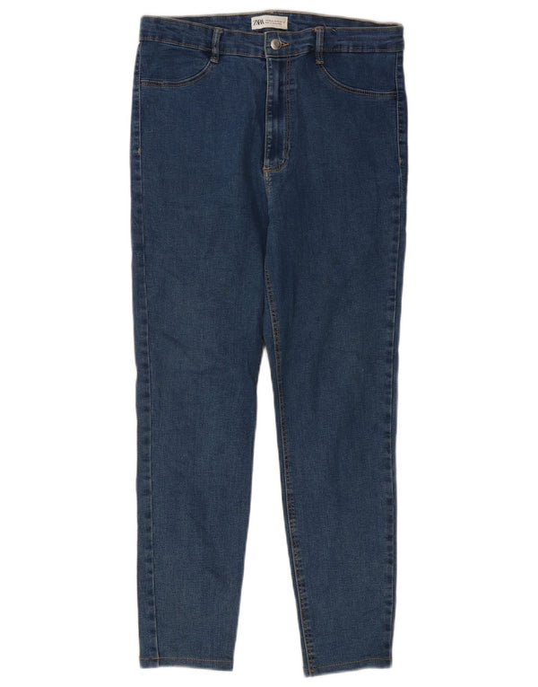 Zara Damen Slim Jeans EU 44 XL W34 L25 Blau
