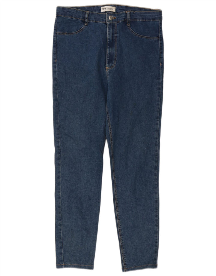 Zara Damen Slim Jeans EU 44 XL W34 L25 Blau