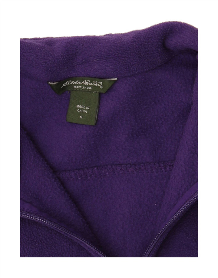 EDDIE BAUER Womens Seattle Fleece Gilet UK 12 Medium Purple Polyester Vintage Eddie Bauer and Second-Hand Eddie Bauer from Messina Hembry 