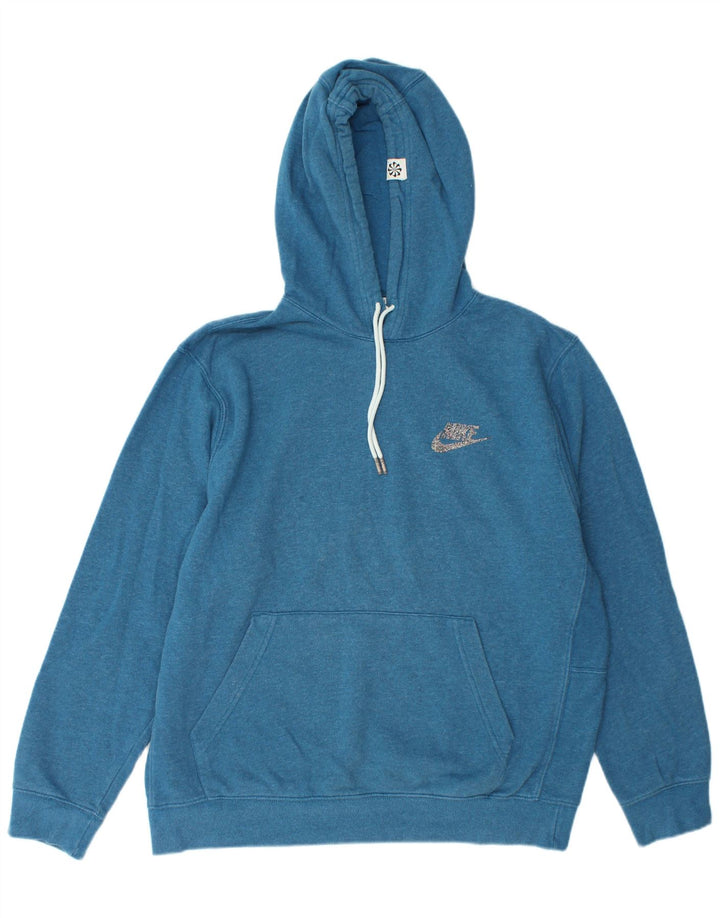 Nike Herren Kapuzenpullover, groß, aus blauer Baumwolle