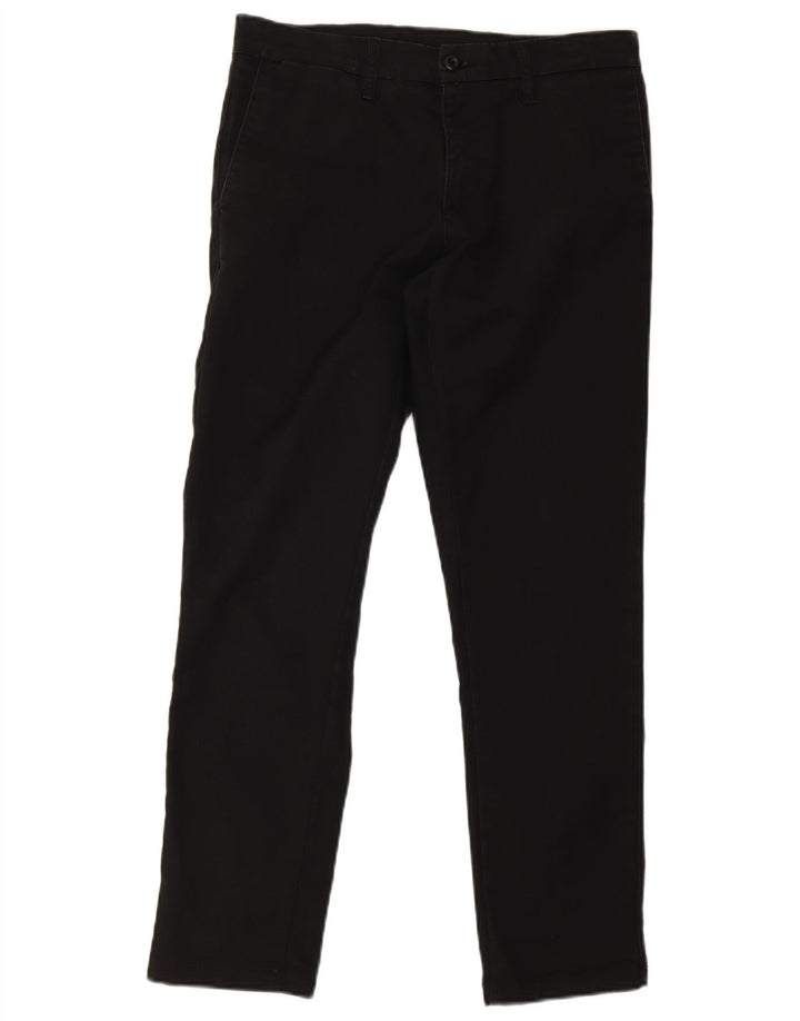 Carhartt Herren Sid Straight Chino Hose W32 L30 Schwarz Baumwolle