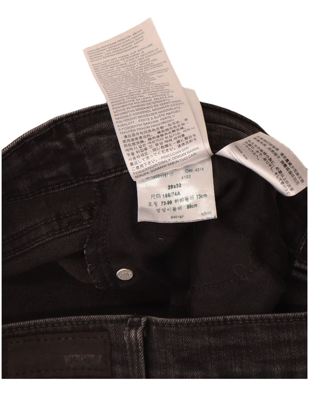 Levi's Damen Demi Curve Mid Rise Slim Jeans US 8 Medium W29 L32 Grau