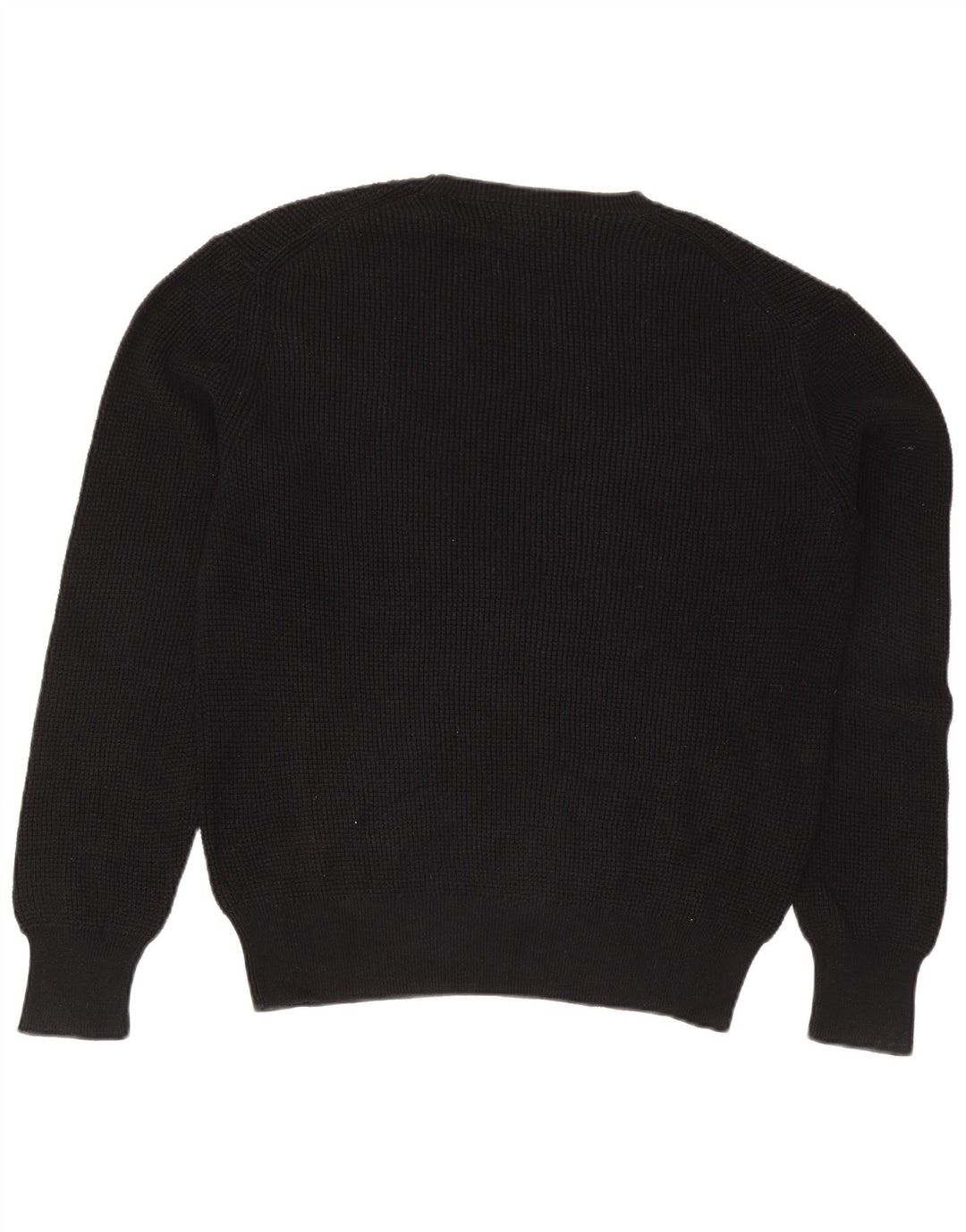 All Saints Herren-Pullover mit Rundhalsausschnitt, groß, aus schwarzer Baumwolle