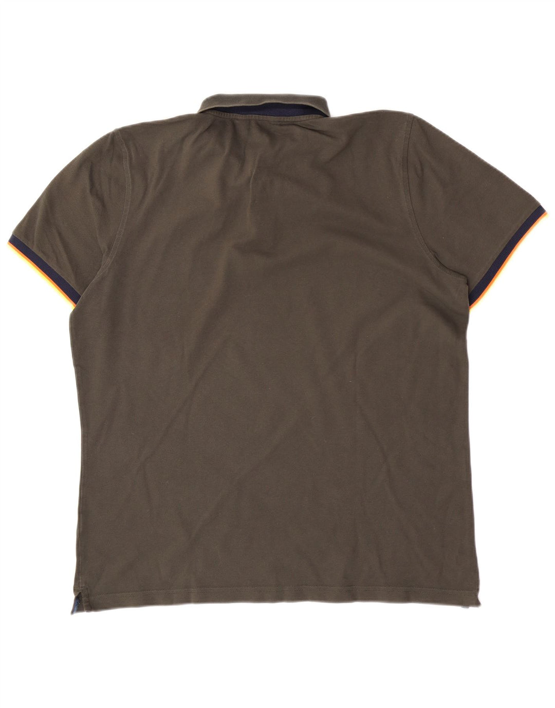 K-Way Herren-Poloshirt XL Khaki Colourblock