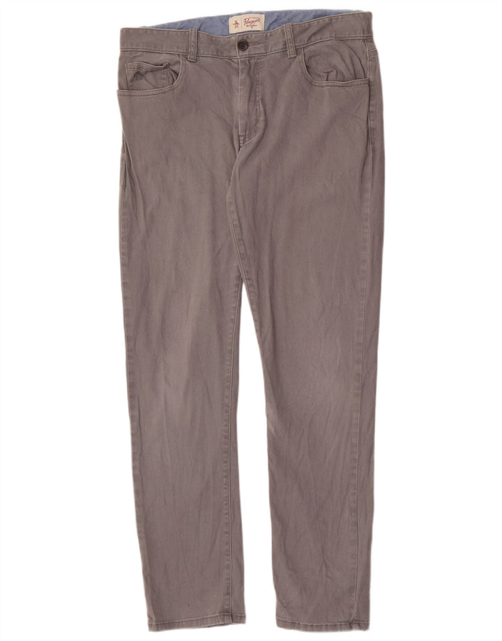 Penguin Slim Freizeithose für Herren, W33, L32, Grau
