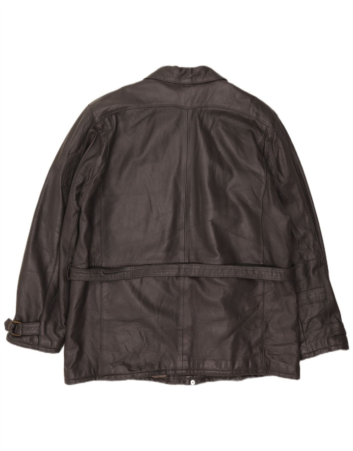 Michel Herren Lederjacke IT 58 4XL Graues Leder