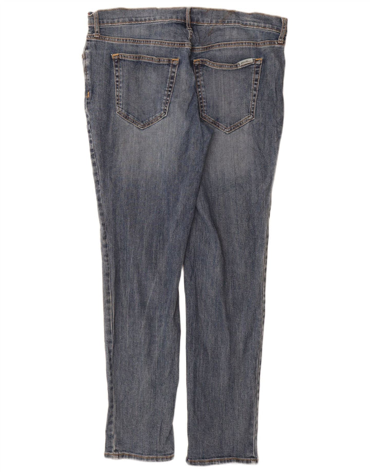Eddie Bauer Damen Slim Jeans US 10 Large W32 L30 Blaue Baumwolle