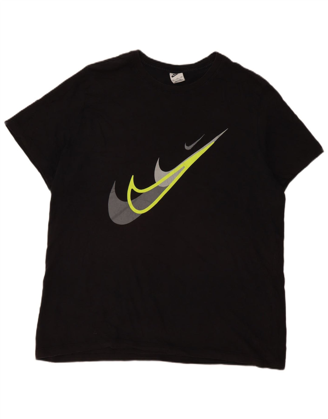 Nike Herren Grafik T-Shirt Top 2XL Schwarz Baumwolle