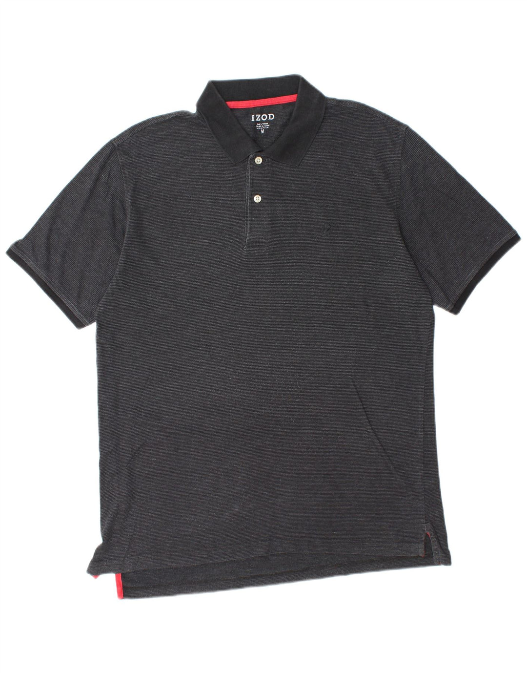 IZOD Herren-Poloshirt, mittelschwarz, Baumwolle