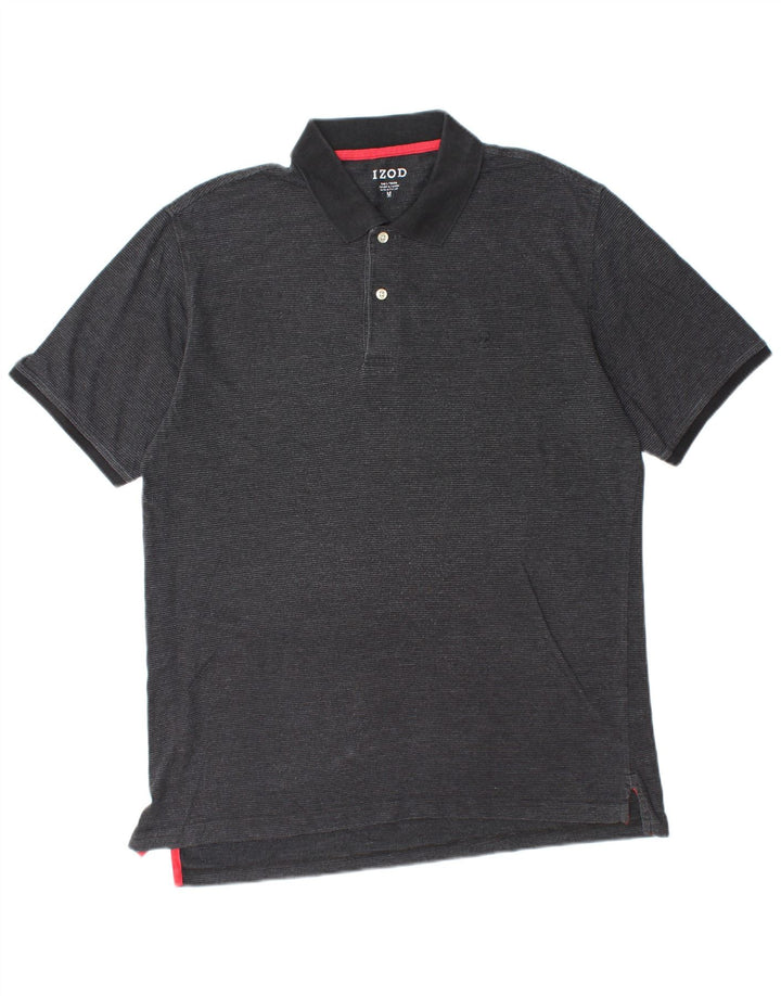 IZOD Herren-Poloshirt, mittelschwarz, Baumwolle