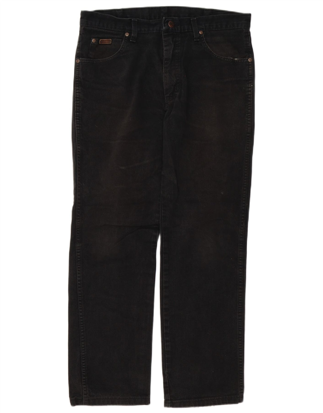 Wrangler Herren Texas Straight Jeans W34 L27 Schwarze Baumwolle
