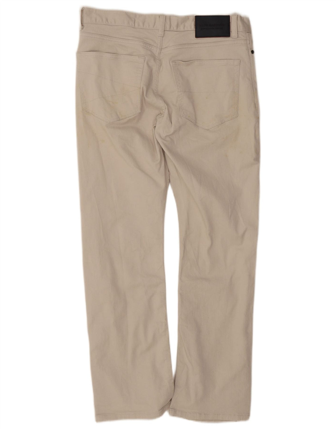 Marks & Spencer Herren Bootcut Freizeithose W32 L29 Beige Baumwolle