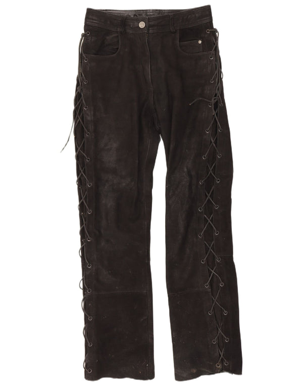 Highway 1 Damen Western-Hose mit weitem Bein, EU 34, XS, W24, L29, Schwarz, Biker