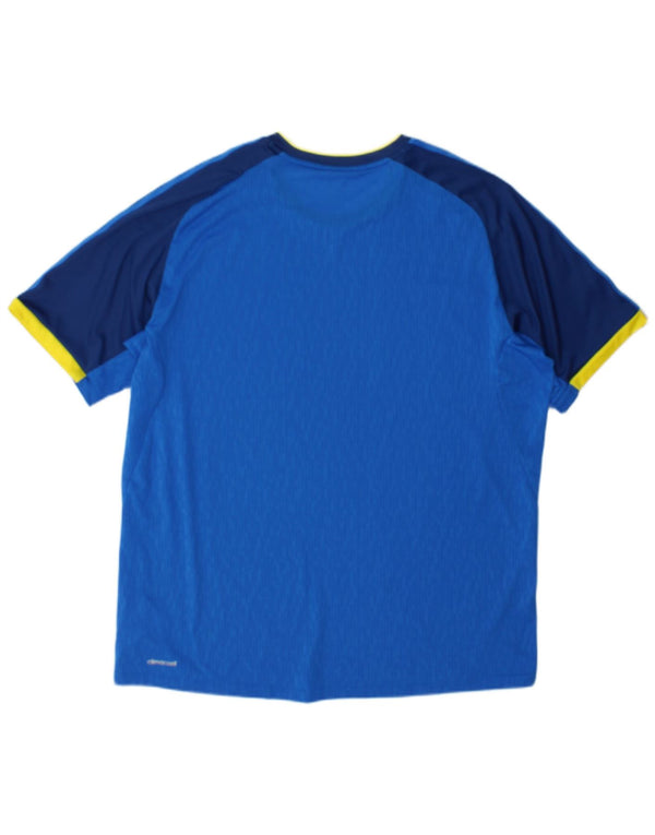 Adidas Herren Climacool T-Shirt Top XL Blau Colourblock Polyester