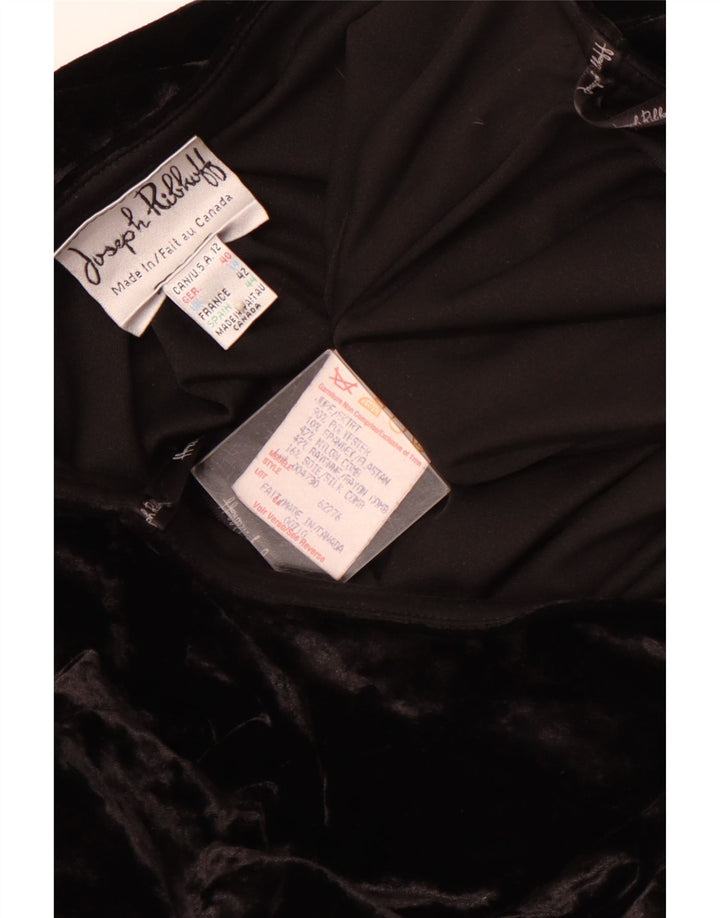 JOSEPH RIBKOFF Damen Velours-Trompetenrock UK 14 Large W30 Schwarz Polyester