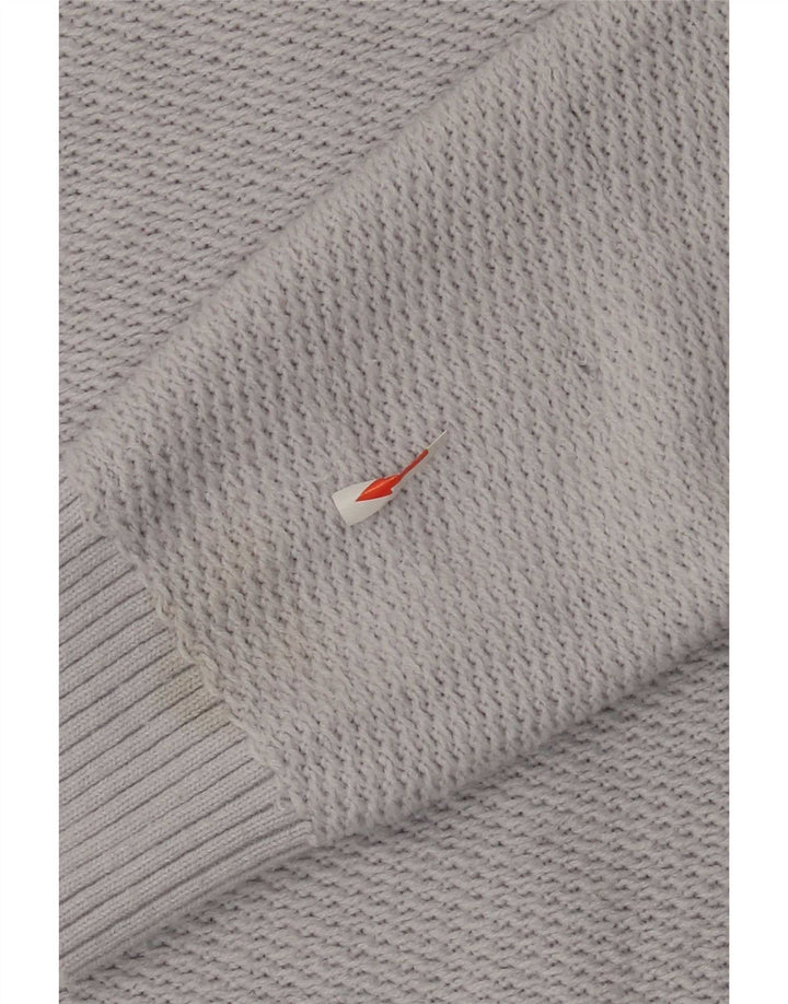 Tommy Hilfiger Herren-Pullover mit Rundhalsausschnitt, Mittelgraues Polyester