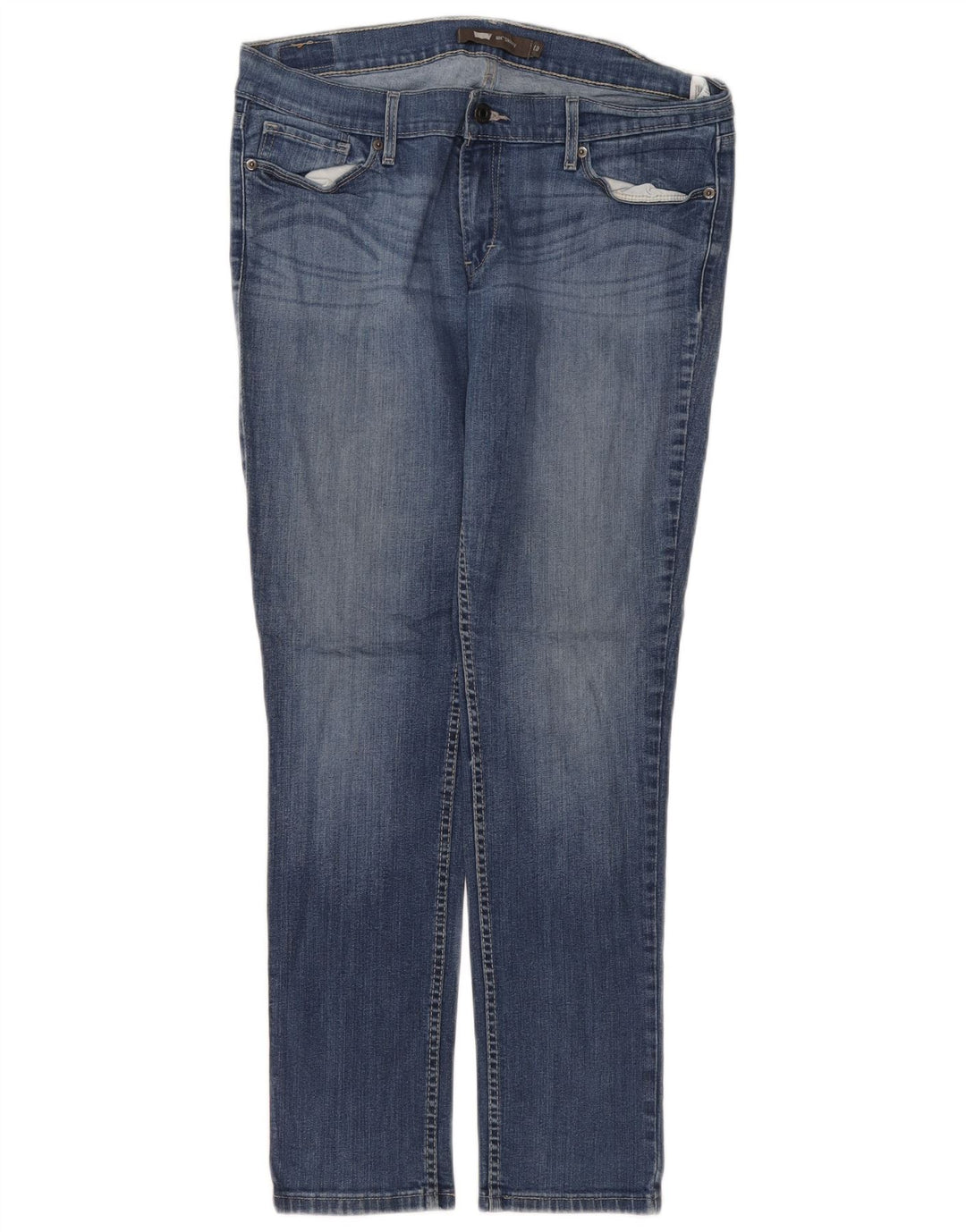 LEVI'S Damen 524 Skinny Jeans W31 L32 Blaue Baumwolle