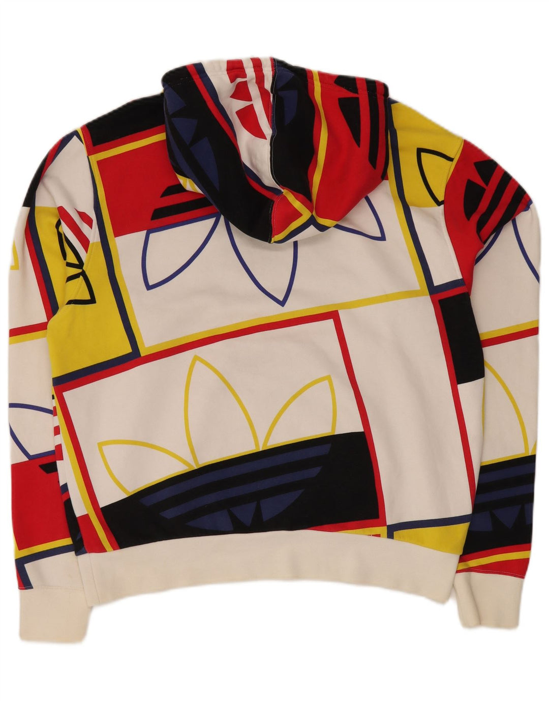 Adidas Herren-Kapuzenpullover mit Grafik, groß, mehrfarbig, Colourblock-Baumwolle