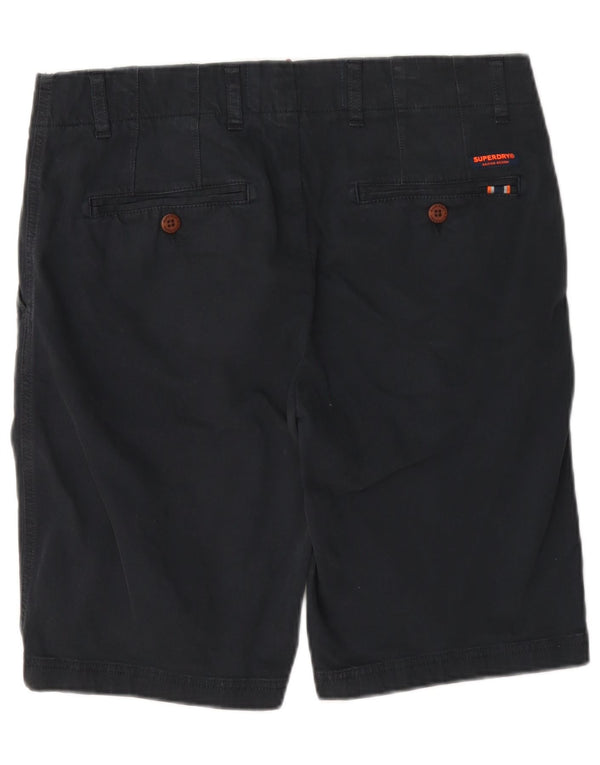 Superdry Herren-Chinoshorts W32, mittelmarineblaue Baumwolle