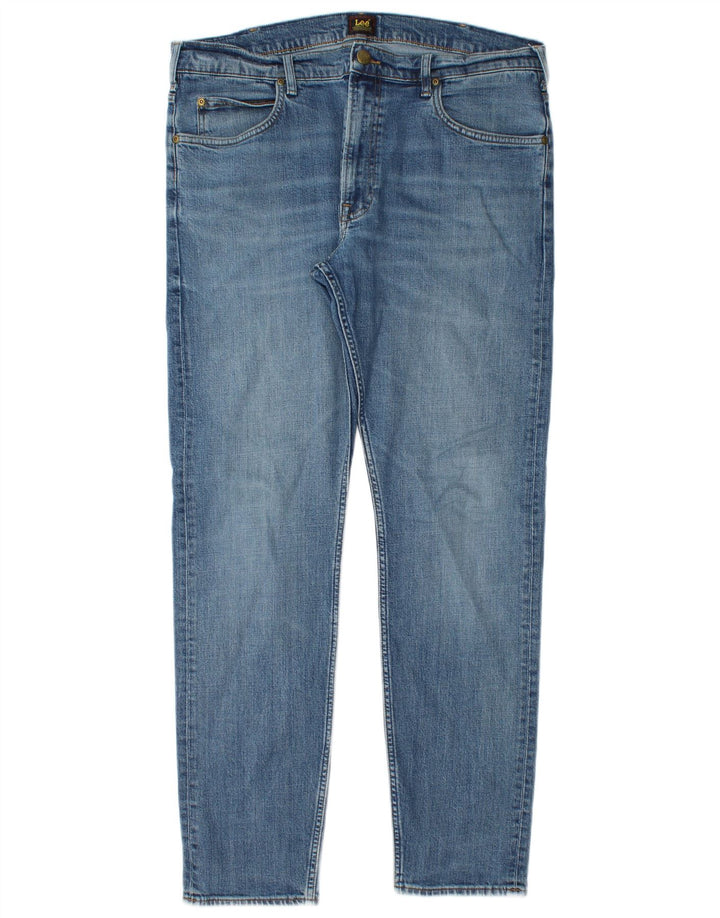 Lee Herren Rider Slim Jeans W36 L32 Blaue Baumwolle