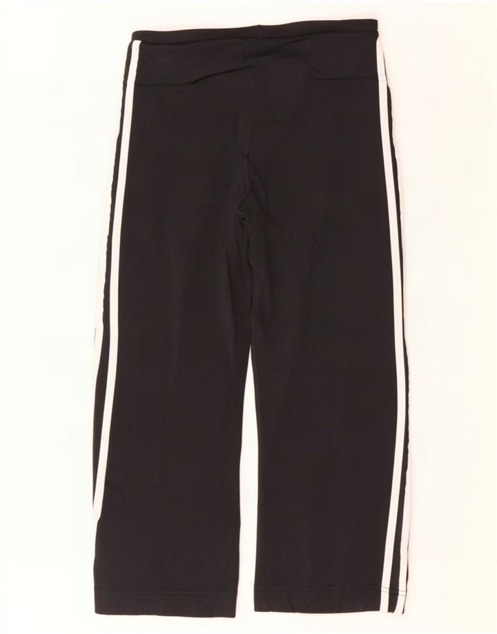 Adidas Damen Capri-Trainingshose UK 12 Medium Schwarz