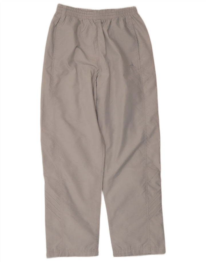 Adidas Damen Trainingshose UK 12 Mittelgraues Polyester