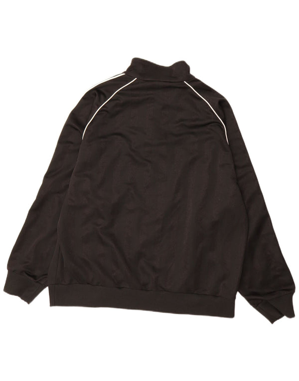 Lotto Herren-Trainingsanzug-Top-Jacke XL, schwarzes Polyester