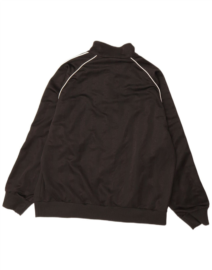 Lotto Herren-Trainingsanzug-Top-Jacke XL, schwarzes Polyester