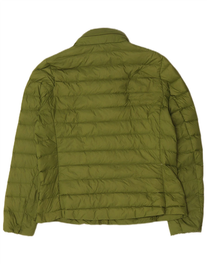 Marks & Spencer Damen Wattierte Jacke UK 16 Large Grün Polyamid