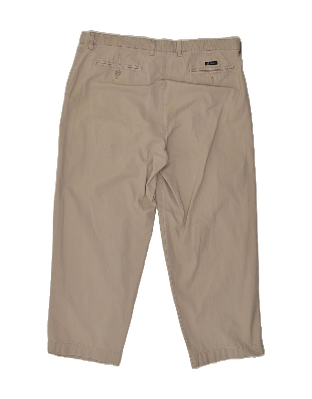 CHAPS Mens Tapered Chino Trousers W40 L30 Beige Cotton | Vintage Chaps | Thrift | Second-Hand Chaps | Used Clothing | Messina Hembry 