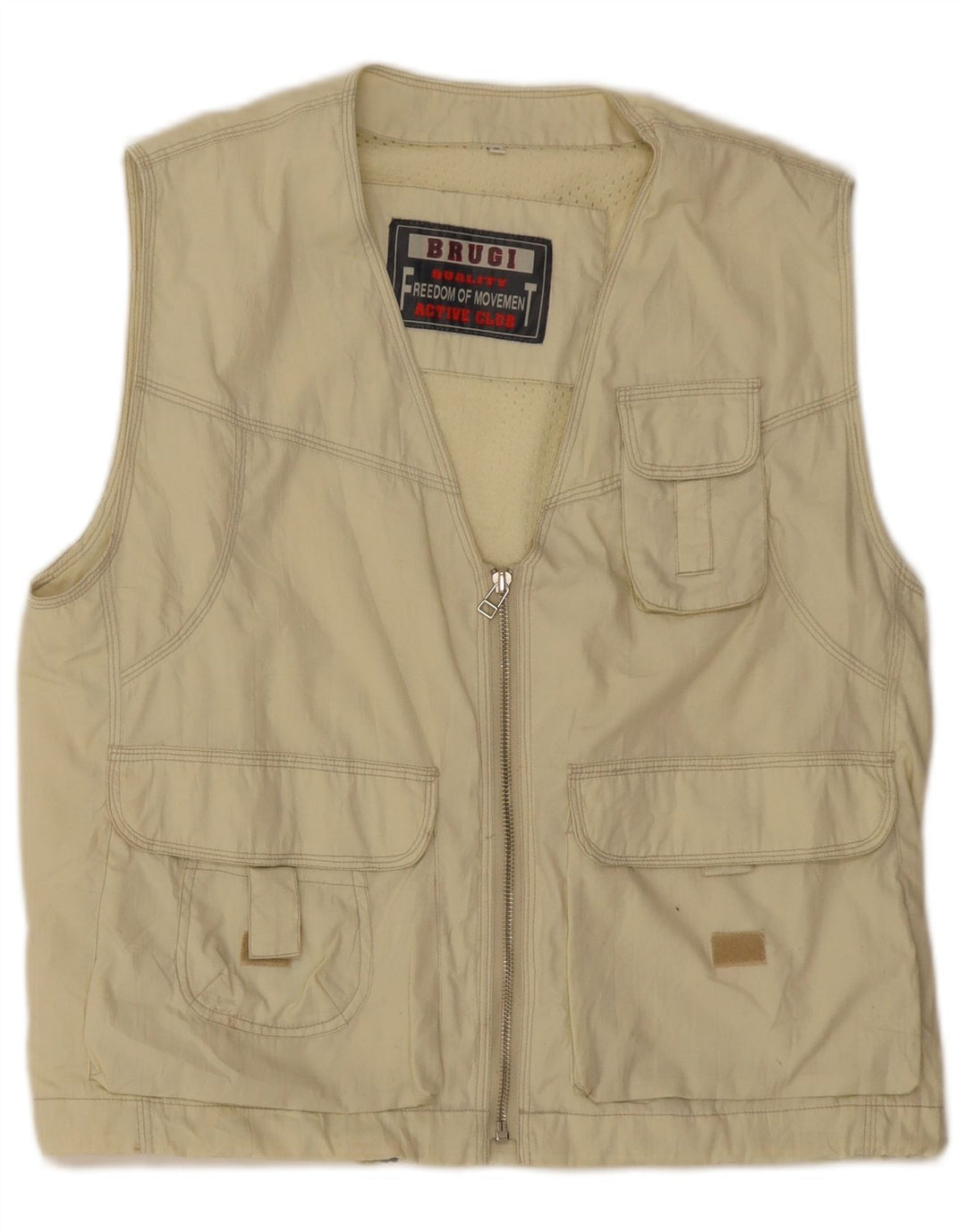 Brugi Herren Utility Gilet UK 38 Medium Beige
