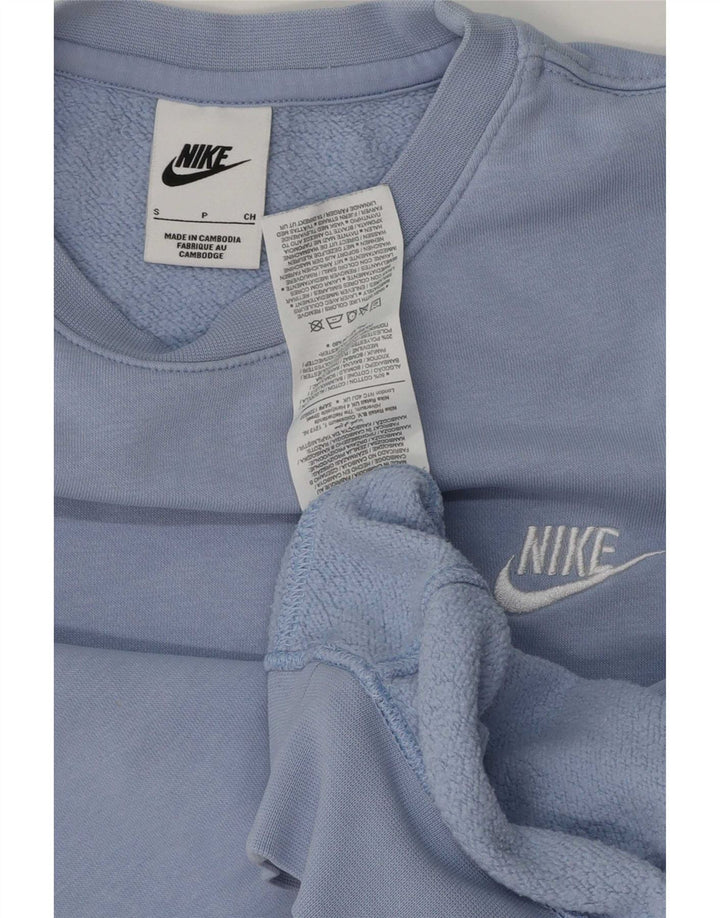 Nike Herren Sweatshirt Pullover Small Blau Baumwolle